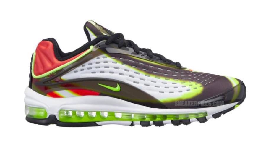 nike air max deluxe green silver obsidian & pink