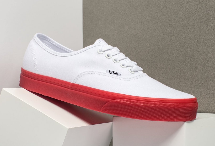 white vans with red bottoms