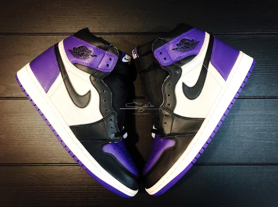 Air Jordan 1 Court Purple Toe 555088-501 Release Date | SneakerFiles
