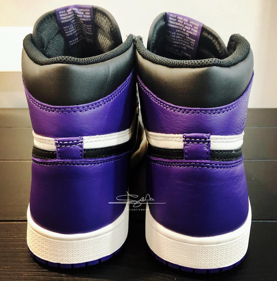 jordan 1 court purple fake vs real