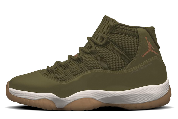 olive green and gold 11s