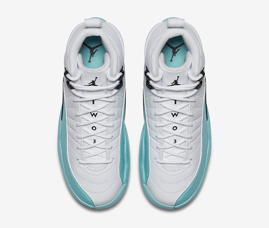 teal and white 12s
