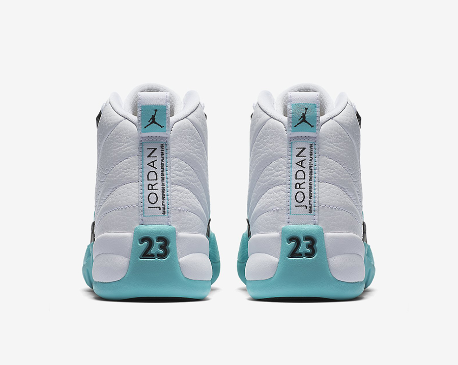 teal and white 12s