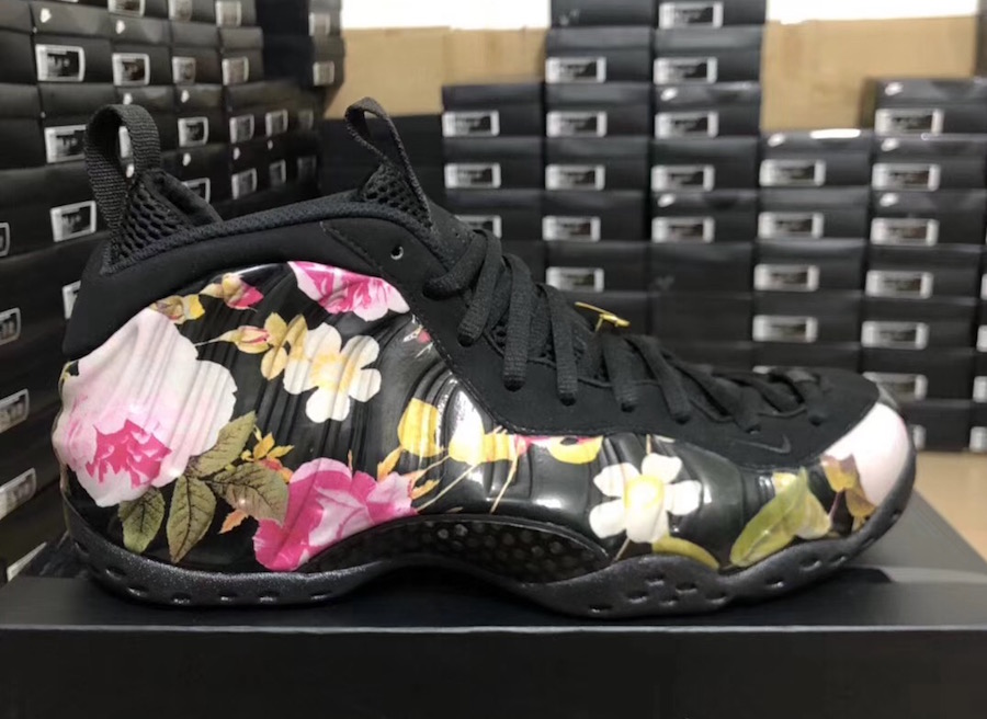 nike air foamposite one floral