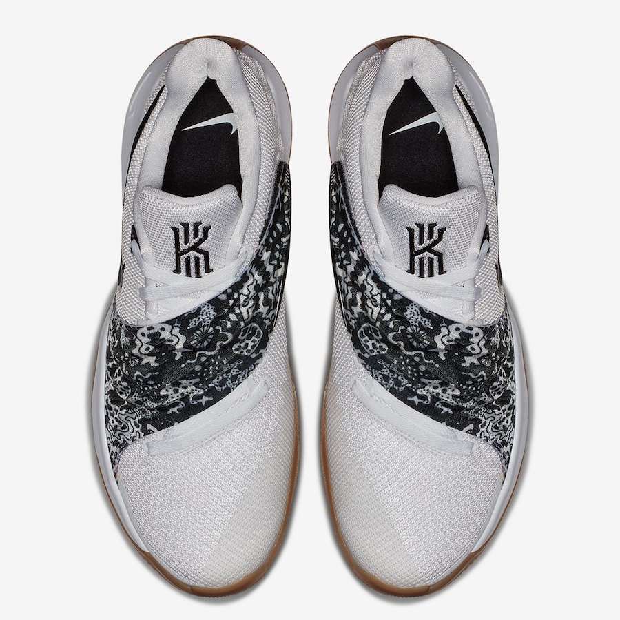 Nike Kyrie 4 Low White Black Gum AO8979 