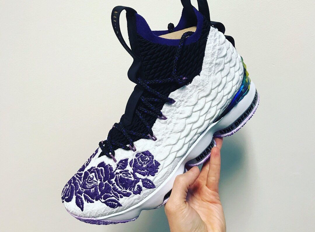 lebron james shoes white and purple
