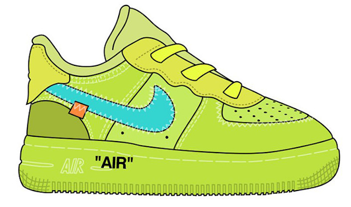Off White Nike Air Force 1 Kids Sizing 
