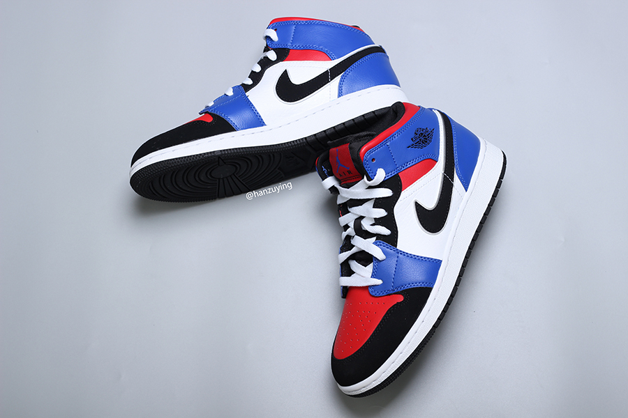 red white and blue air jordan 1s