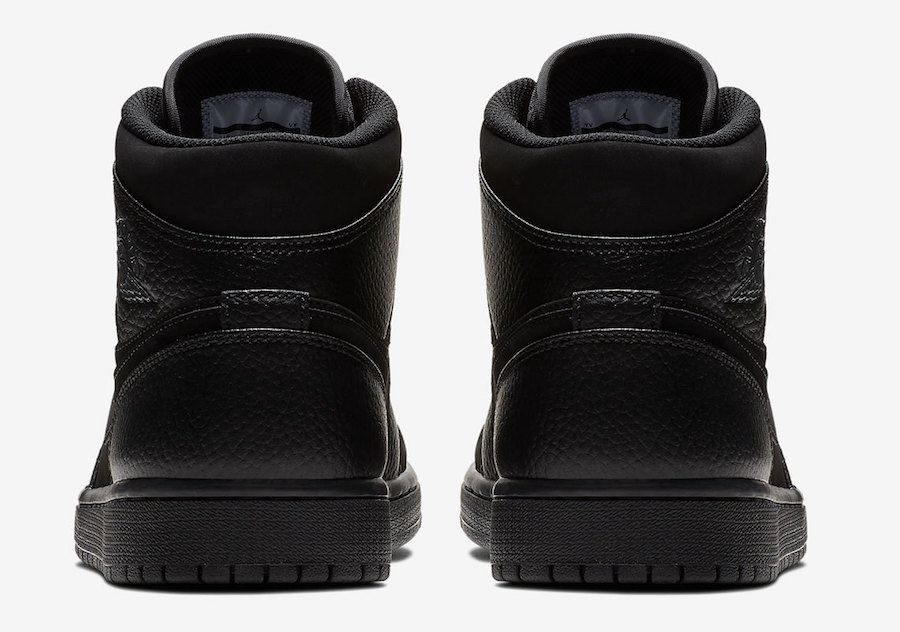 Air Jordan 1 Mid Triple Black 554724-064 Release Date | SneakerFiles
