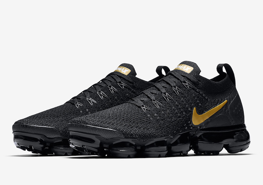 vapormax black and gold womens