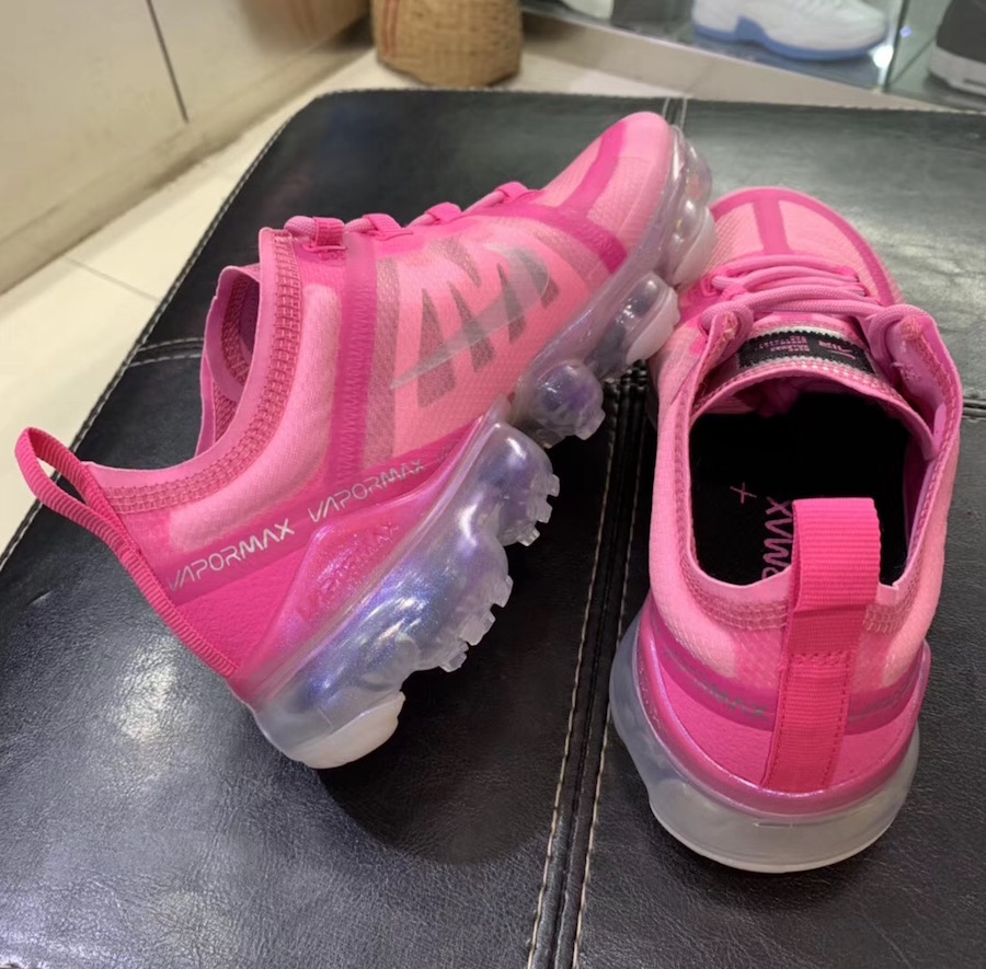 pink and silver vapormax