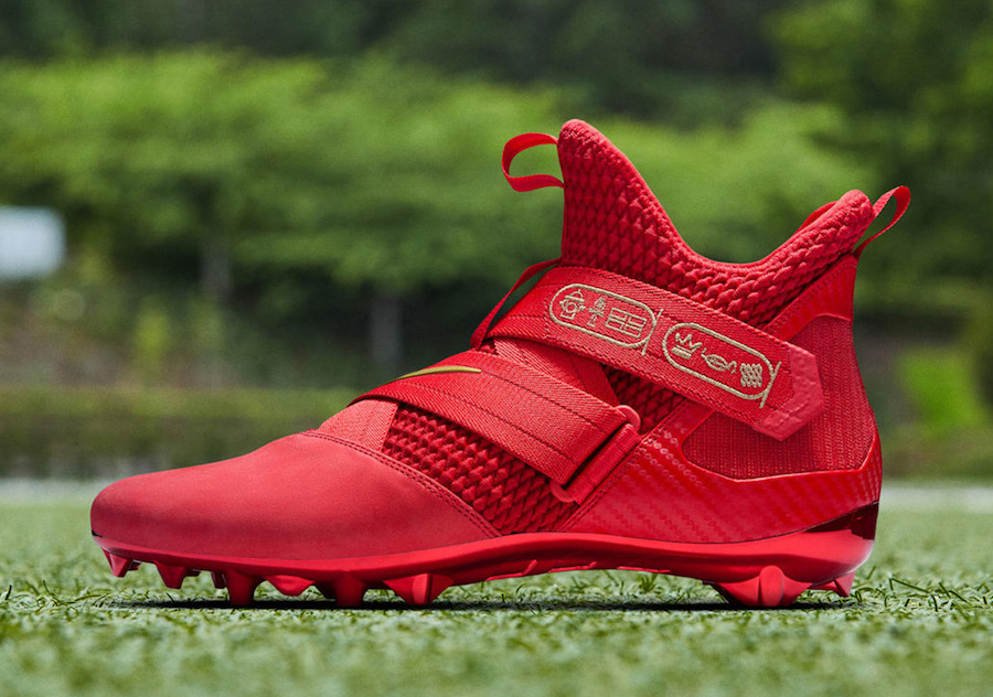 red obj cleats