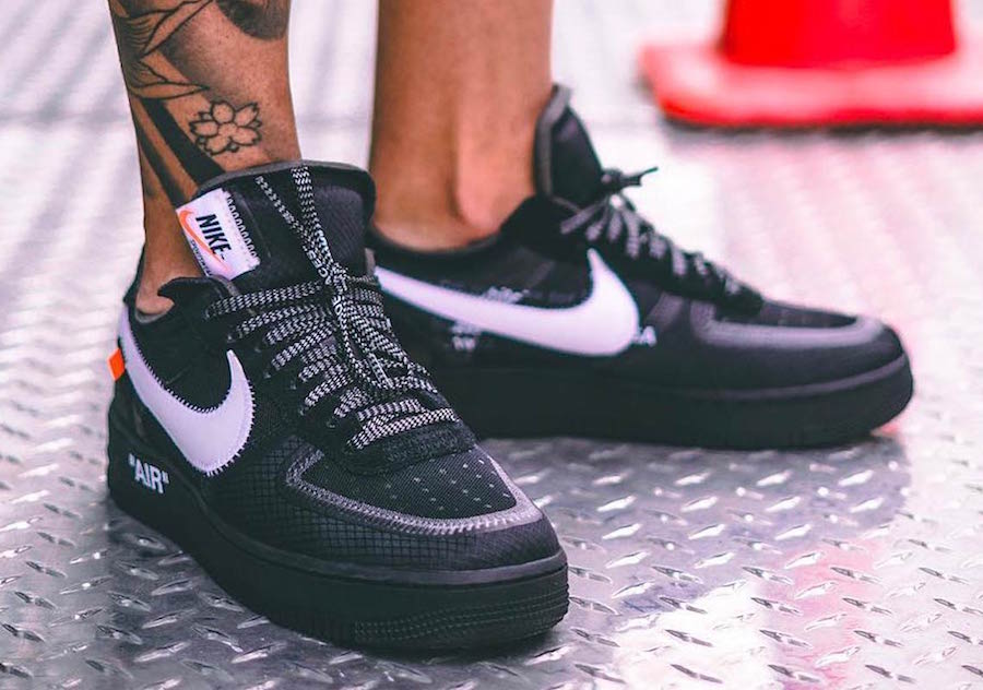 nike air force 1 off white low black