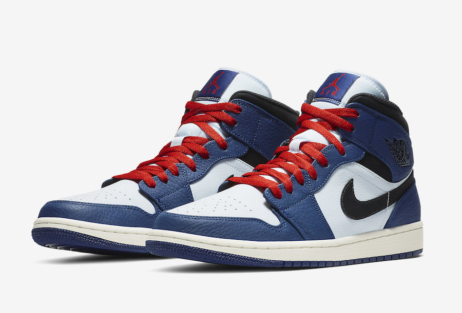 red white and blue jordan 1