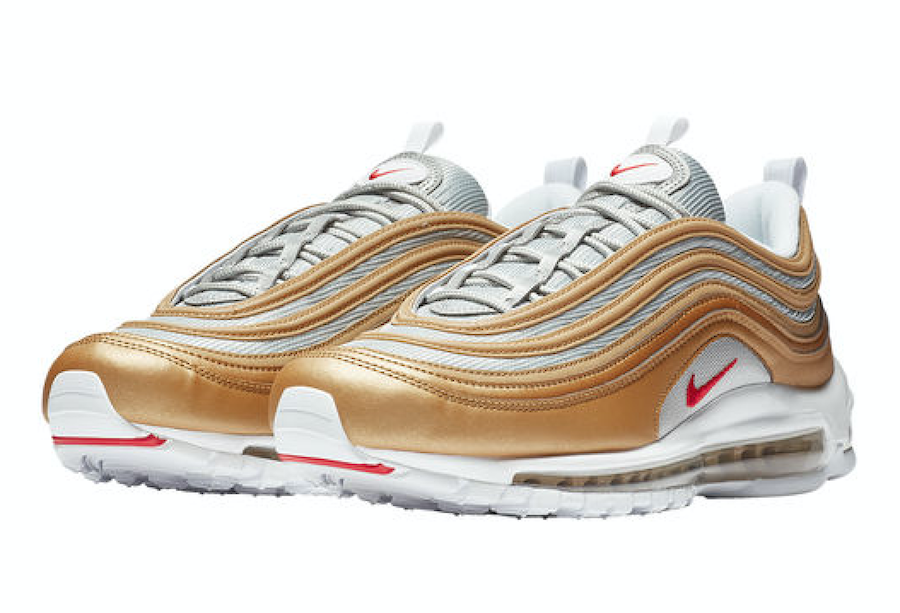 gold and silver air max 97