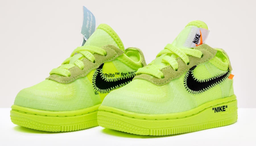neon green nike air force ones
