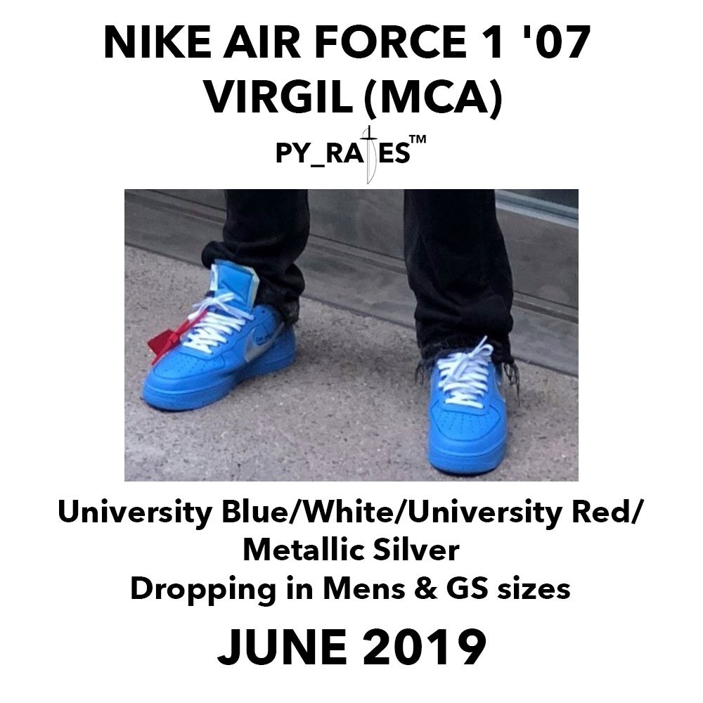 Nike Air Force 1 Low Off-White MCA University Blue Men's - CI1173-400 - US