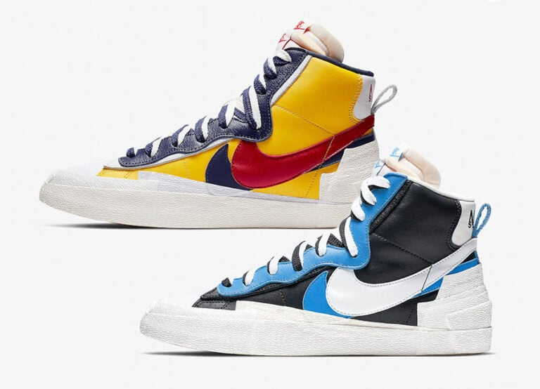 sacai x nike blazer mid yellow