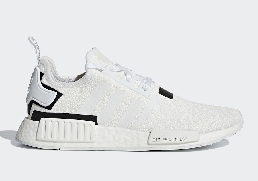 nmd r1 adidas white and black
