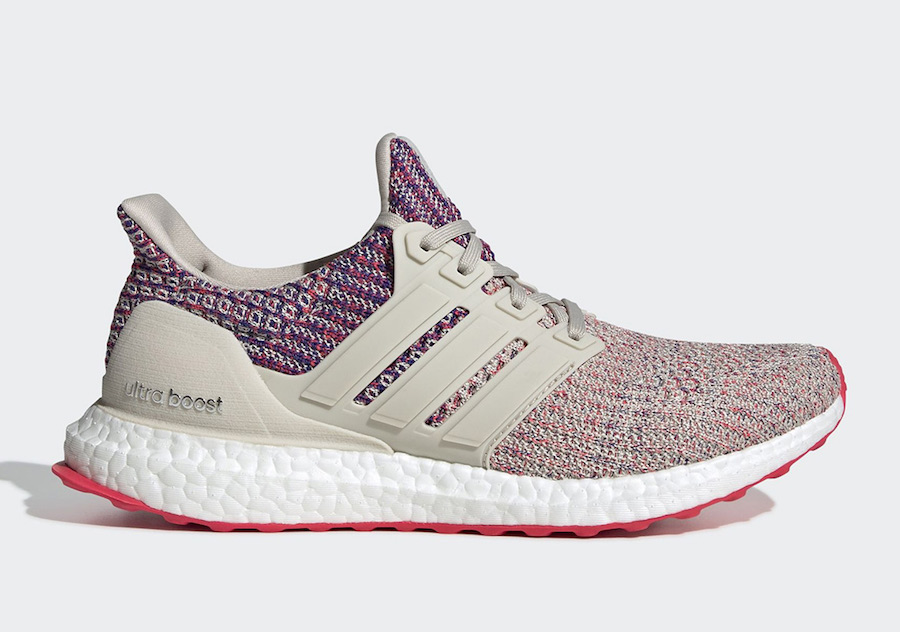 adidas ultra boost white and multicolor