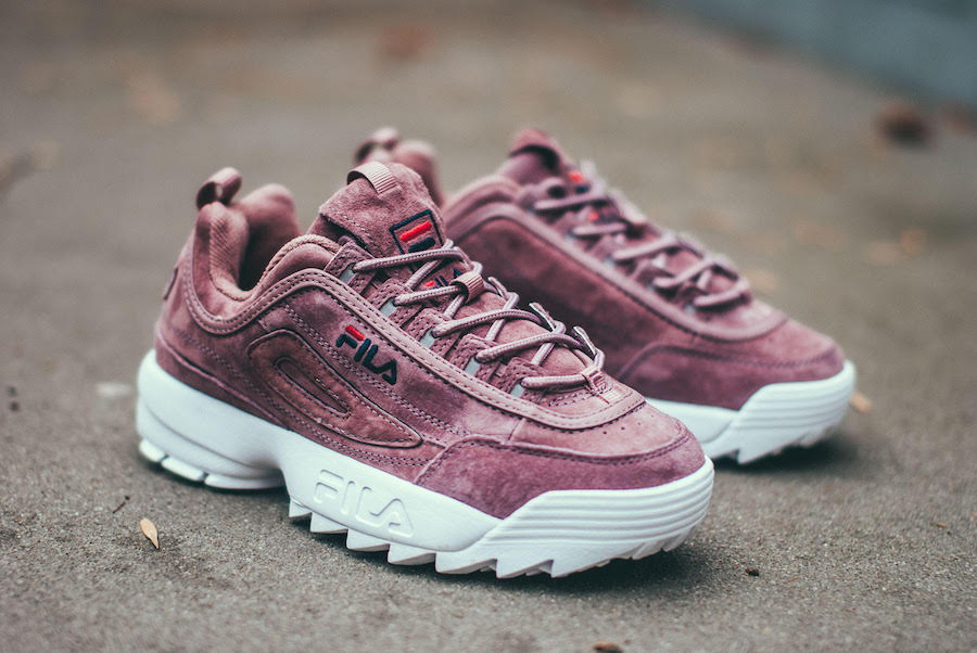 fila pink suede shoes