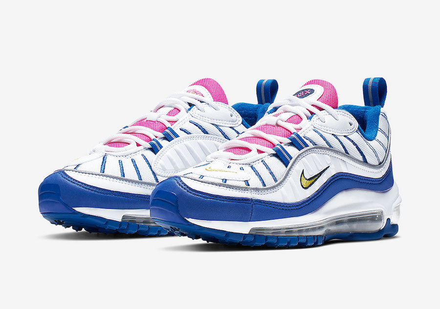 air max pink white and blue