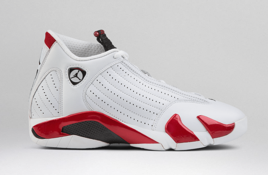 jordan 14 white and red