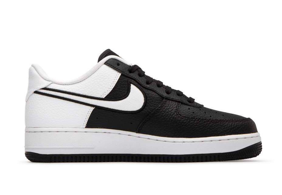 half black and white air force ones