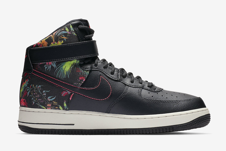 nike air force 1 black with flowers
