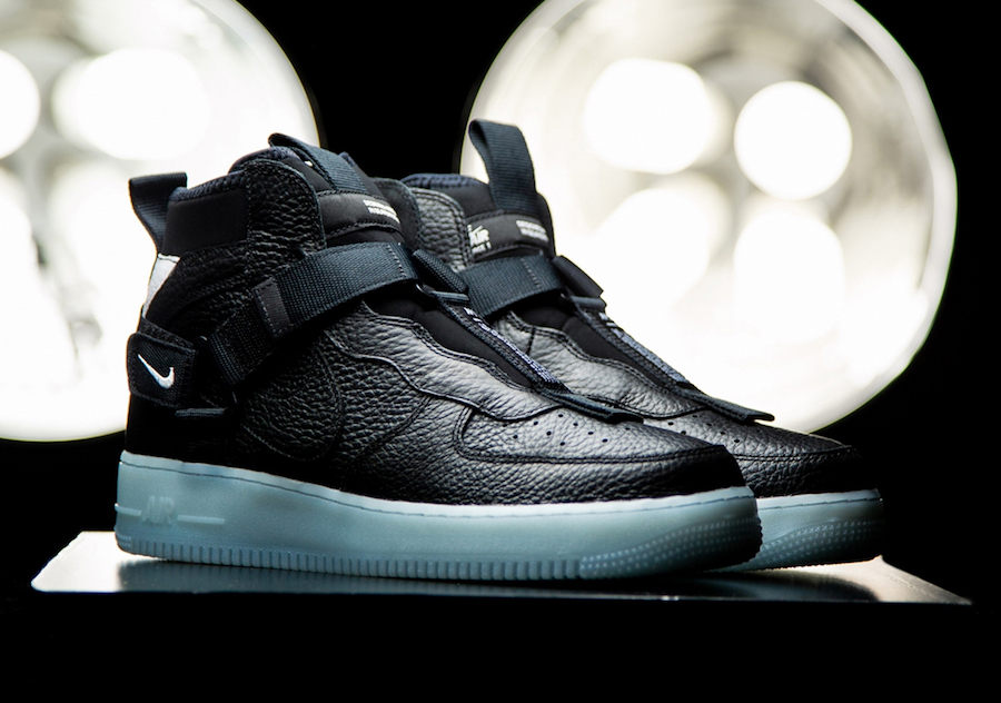 Nike Air Force 1 Mid Utility Black Blue AQ9758-001 Release Date |  SneakerFiles