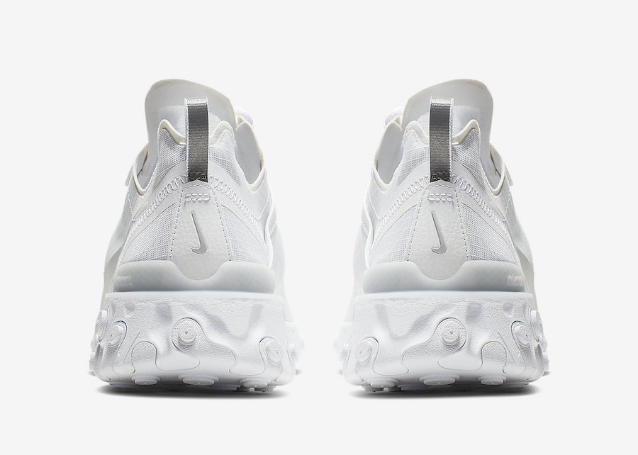 Nike React Element 55 White Pure Platinum BQ6167-101 Release Date ...