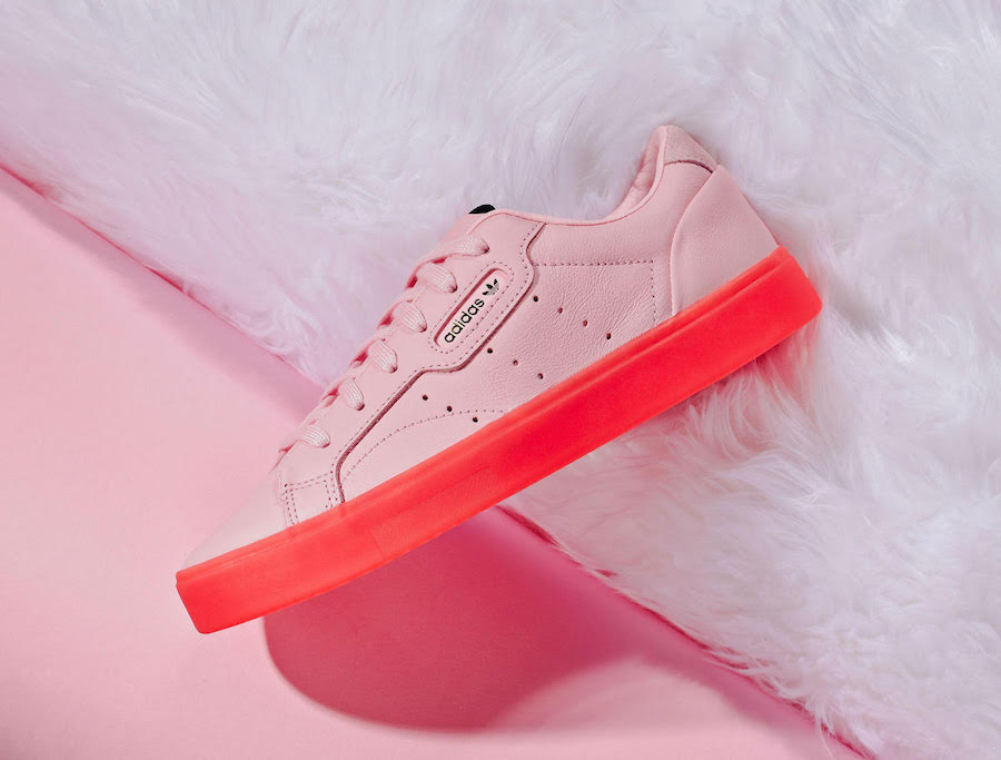 adidas sleek pink red