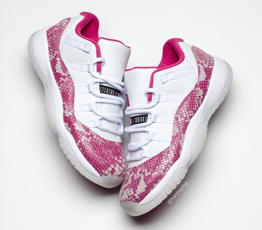 jordan 11s pink and white