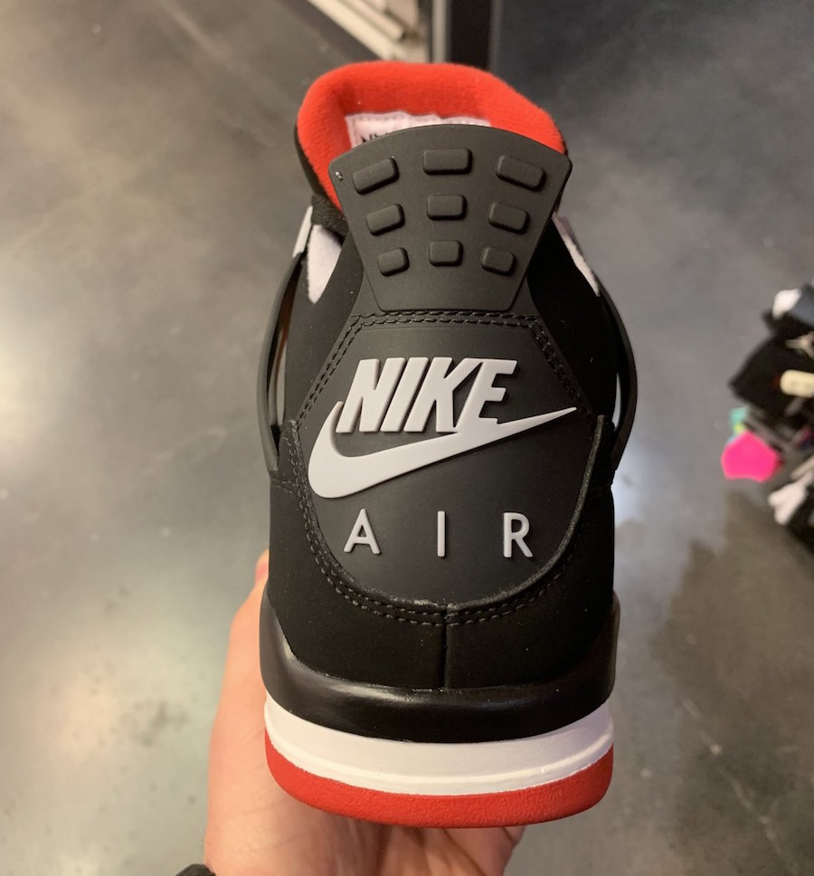 Nike Air Jordan 4 Bred Black Red 2019 