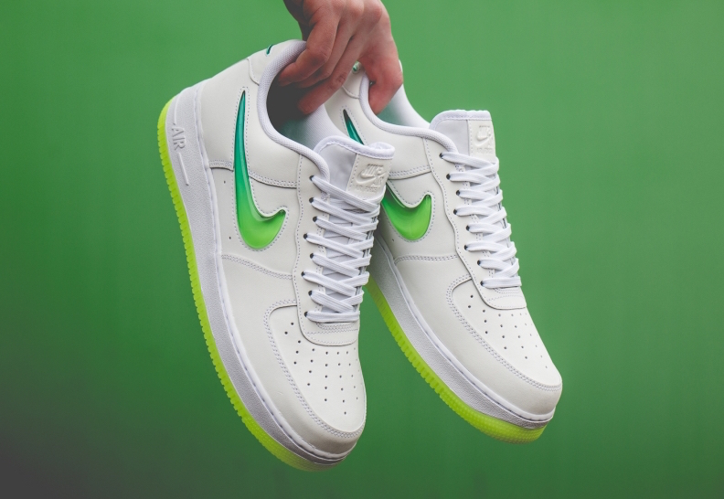 Nike Air Force 1 White Hyper Jade Volt AT4143-100 Release Date |  SneakerFiles