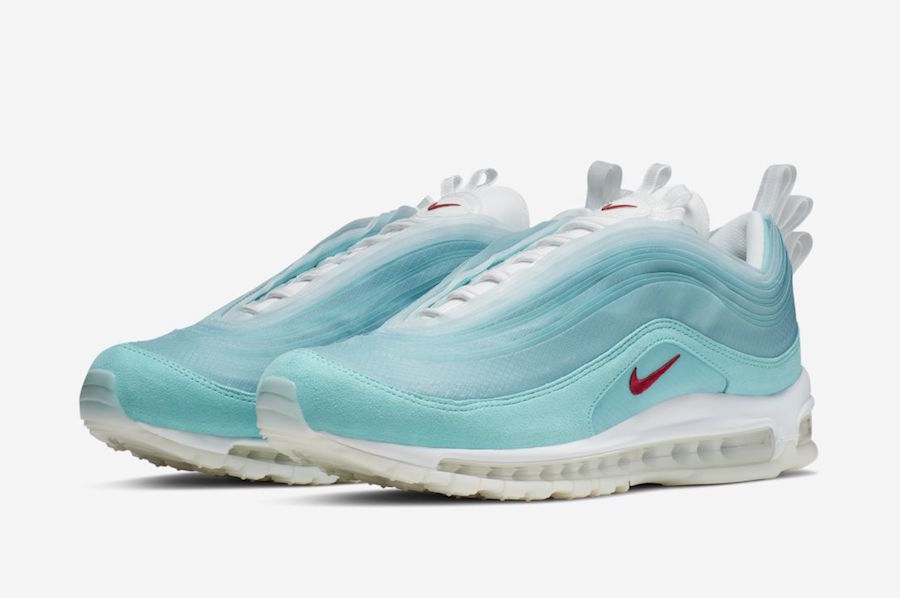 air max 97 turquoise and white