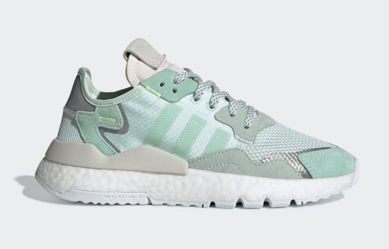 adidas nite jogger white ice mint