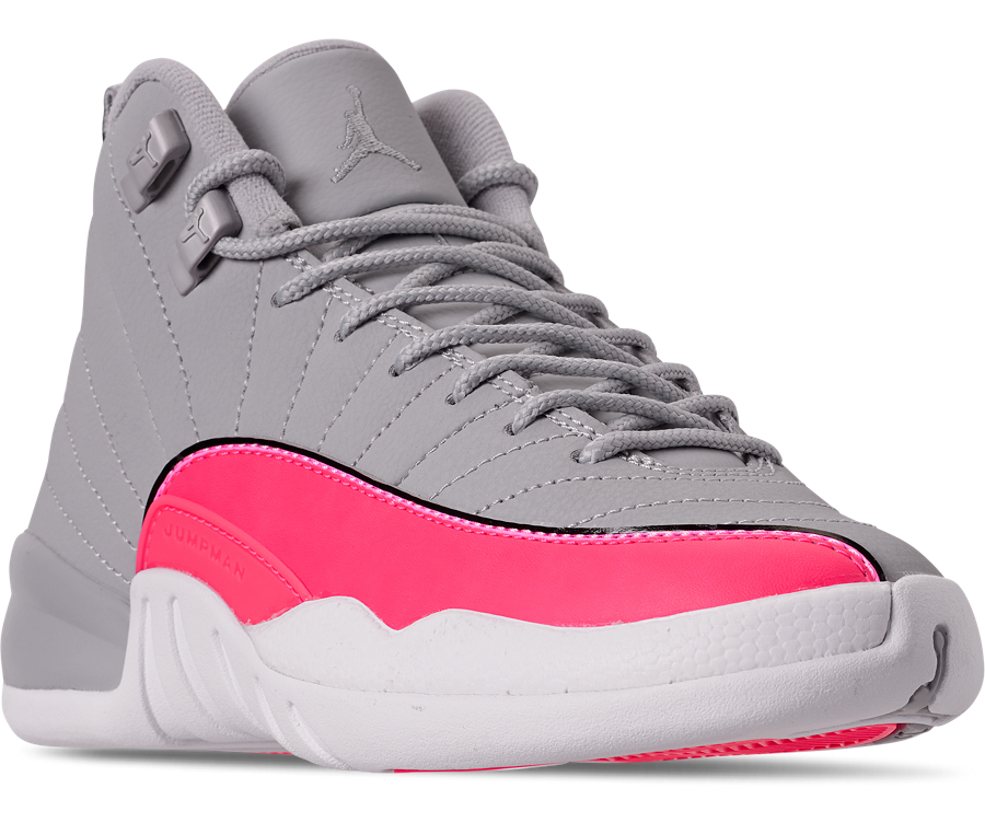 air jordan 12 grey and pink