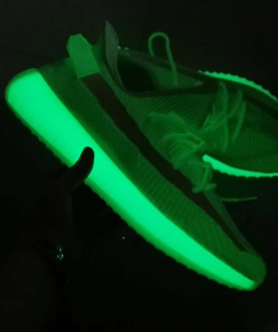 adidas yeezy boost 350 glow in the dark eh5360 green