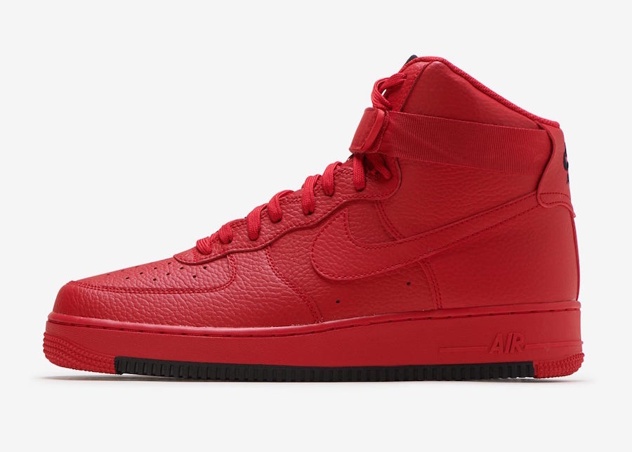 Nike Air Force 1 High University Red AO2440-600 Release Date | SneakerFiles