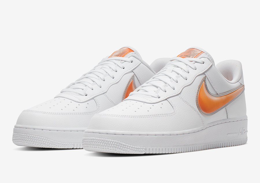 air force ones with colored swoosh