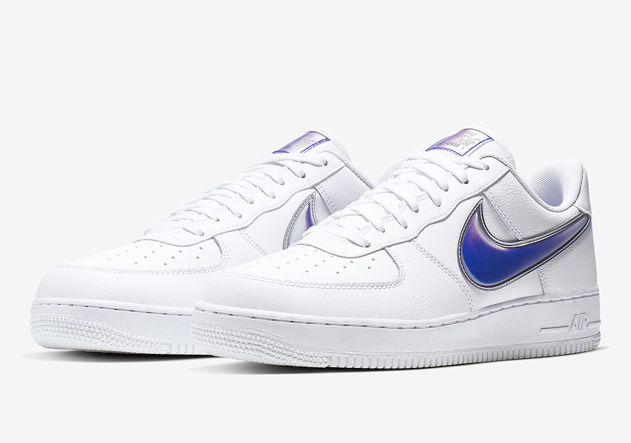 air force 1 with colored swoosh
