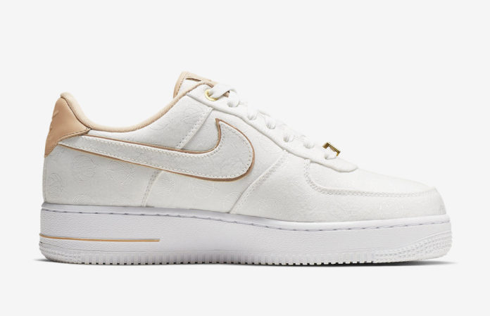 Nike Air Force 1 Lux White Metallic Gold Bio Beige 898889-102 Release ...