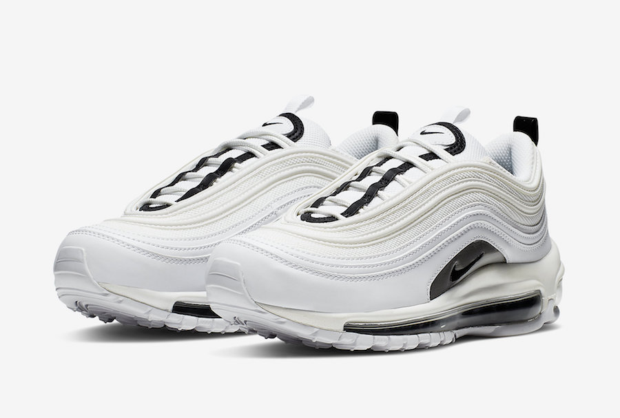 nike air max 97 white with black