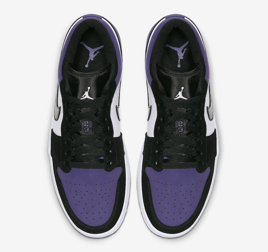 Air Jordan 1 Low Court Purple 553558 