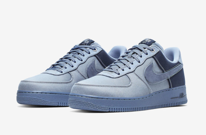 Nike Air Force 1 Low Premium Denim Ashen Slate Diffused Blue CI1116-400 ...