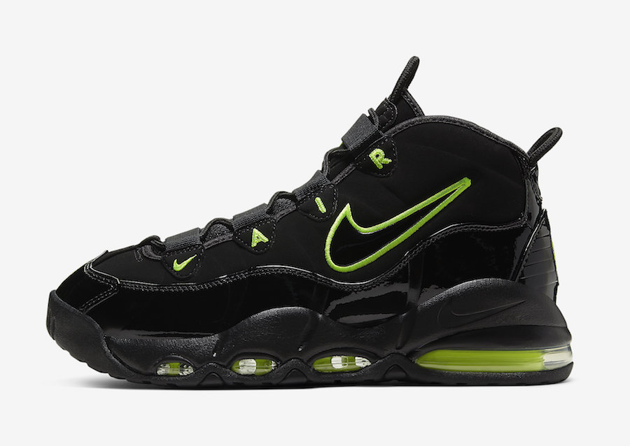 uptempo green and black