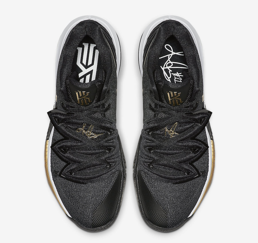 Nike Kyrie 5 Black Metallic Gold White AO2918-007 Release Info ...