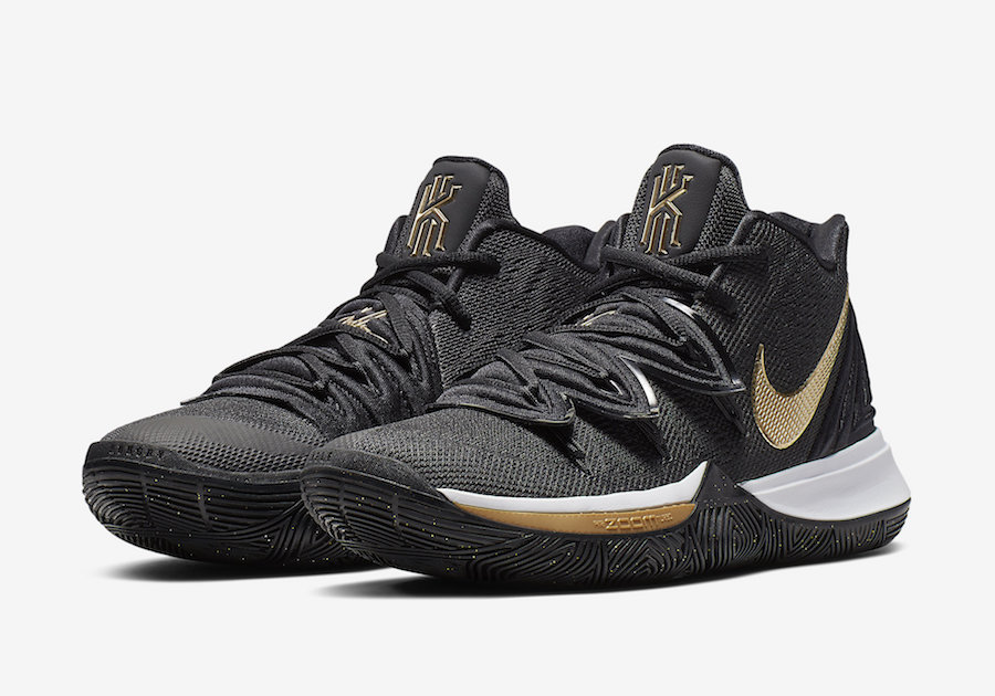 kyrie 5 black and yellow