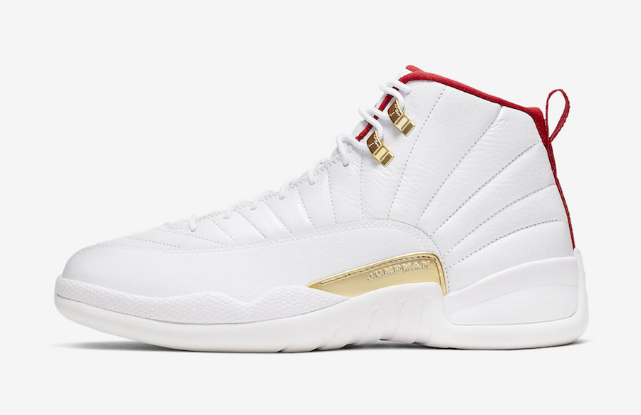 red white and gold jordans 12